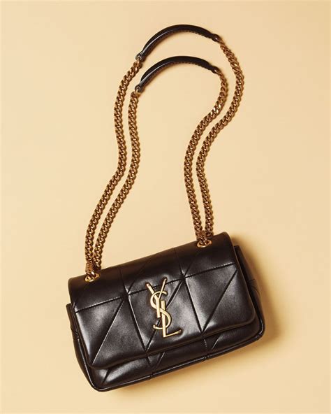 jamie monogram ysl small diamond-quilted chain shoulder bag